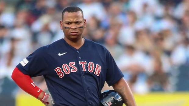 Boston Red Sox third baseman Rafael Devers
